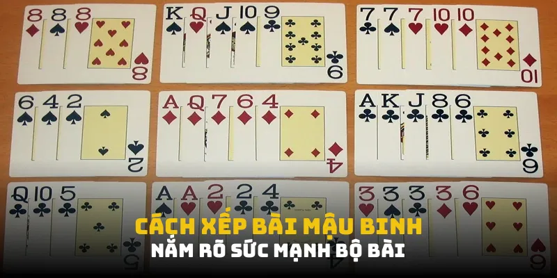 Cách xếp bài mậu binh: nắm rõ sức mạnh bộ bài